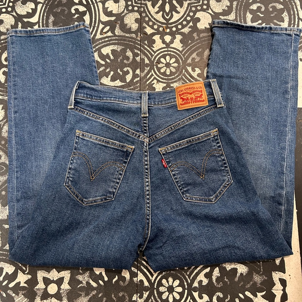 Levi’s Ribcage Straight Ankle 26 Light Indigo